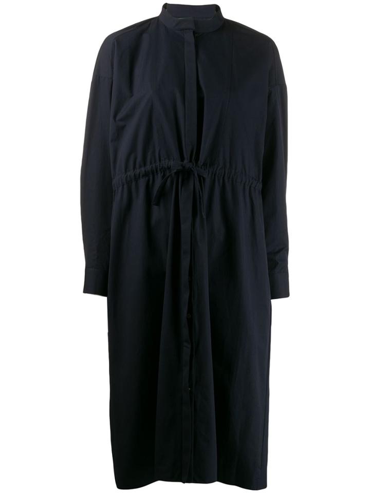 Maison Rabih Kayrouz Drawstring Waist Shirt Dress - Blue