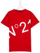 No21 Kids Logo Printed T-shirt - Red