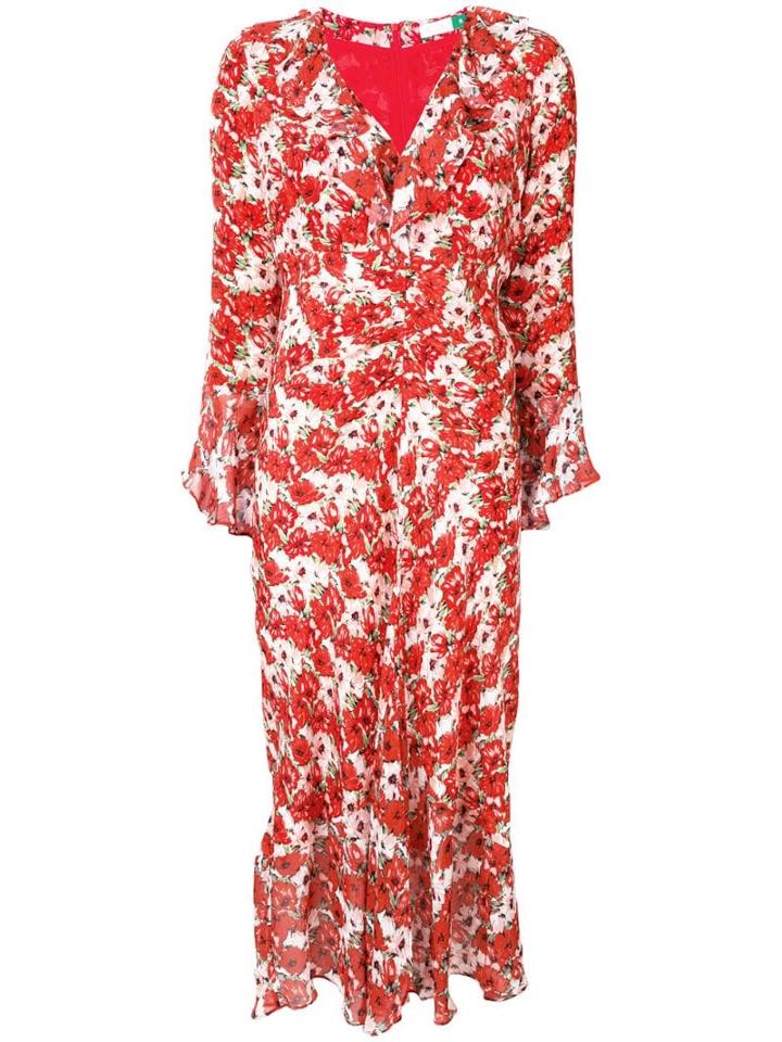 Rixo Coleen Printed Dress - Red