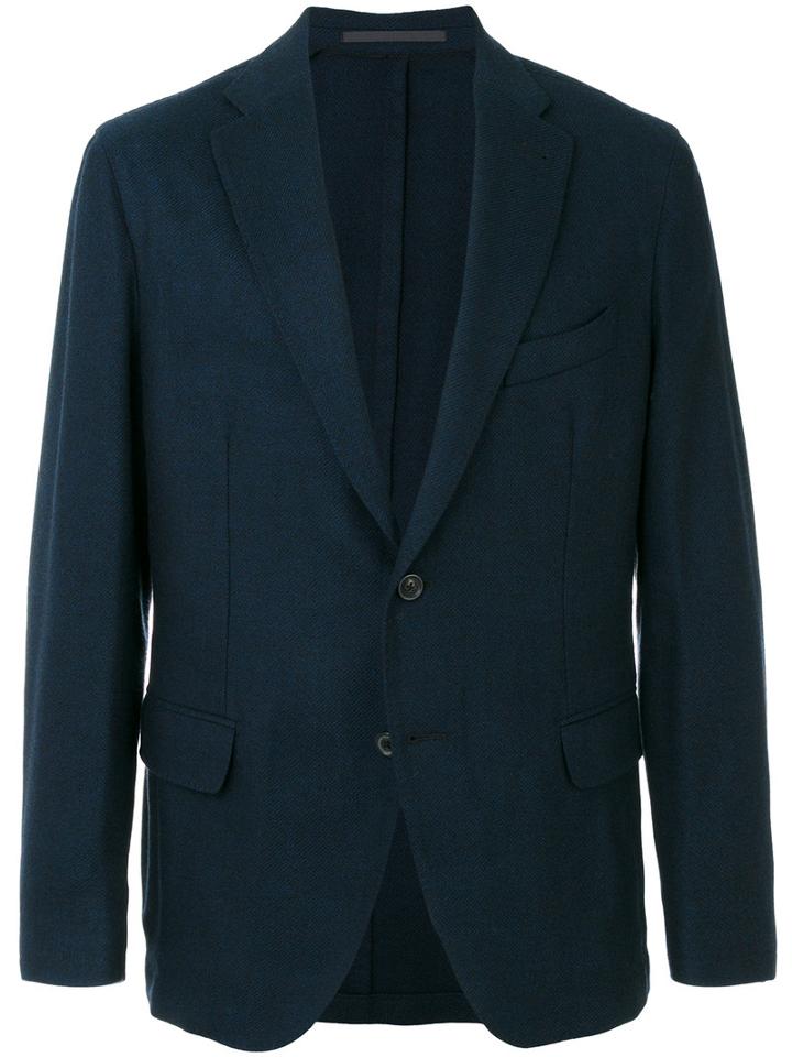 Pal Zileri - Flap Pocket Blazer - Men - Polyester/acetate/wool - 50, Blue, Polyester/acetate/wool