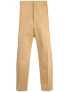 Jil Sander High Waist Trousers - Brown