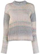 Acne Studios Gradient Knit Sweater - Grey
