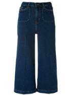 Calvin Klein Jeans - Cropped Wide-leg Jeans - Women - Cotton/polyester/spandex/elastane - 29, Blue, Cotton/polyester/spandex/elastane
