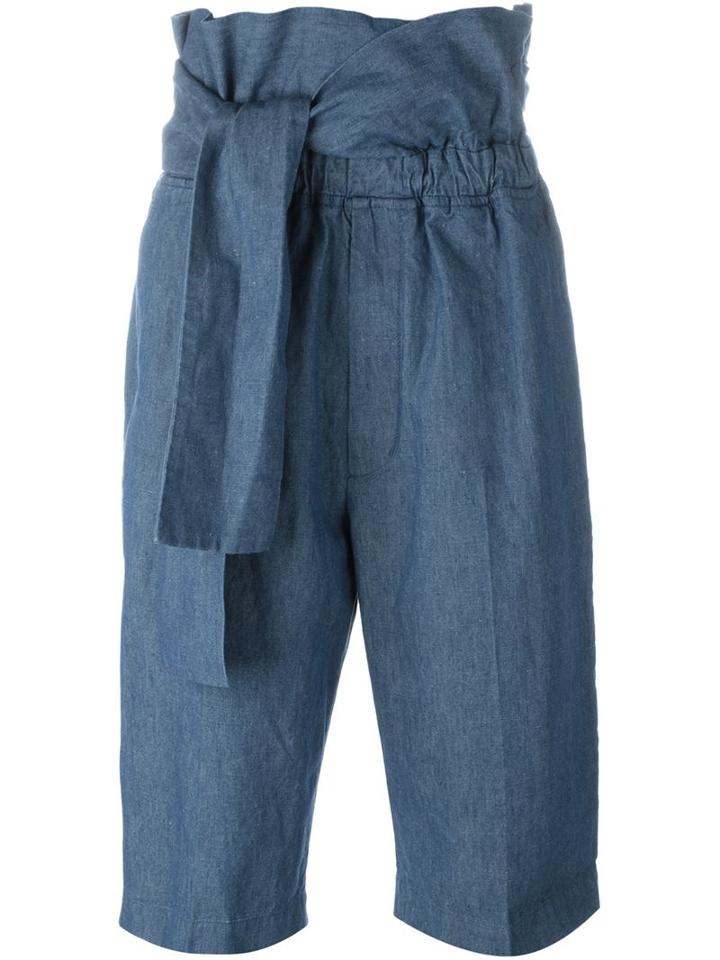 3.1 Phillip Lim Tie Waist Denim Shorts