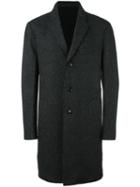 Michael Kors Single Breasted Coat, Men's, Size: Large, Black, Wool/nylon/cotton