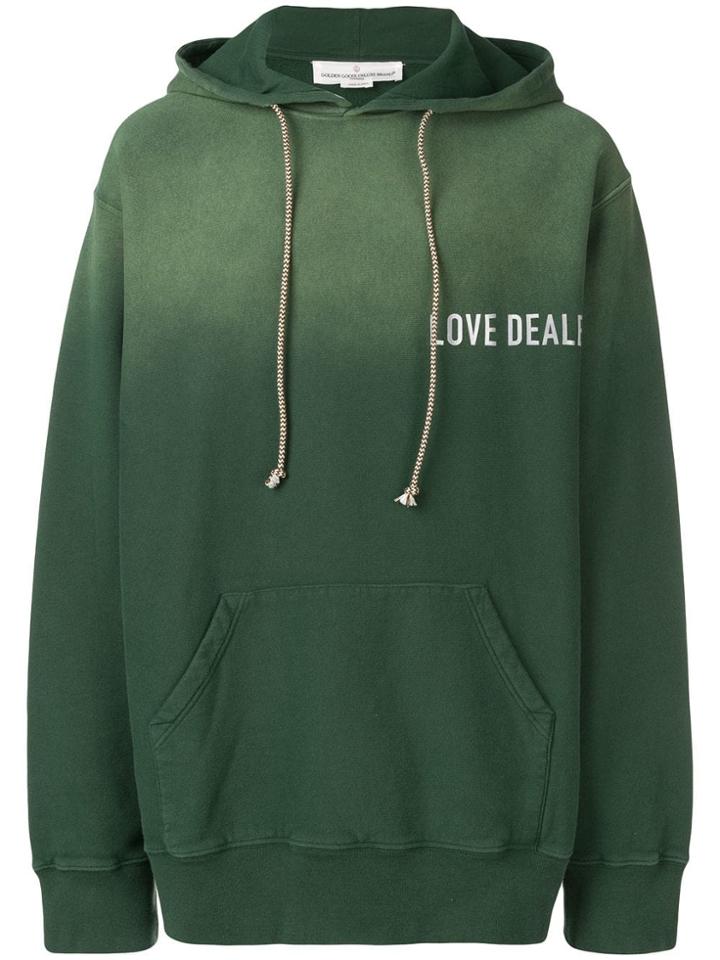 Golden Goose Tie Dye Sweatshirtdrawstr - Green