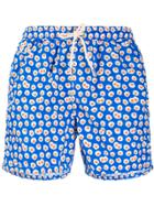 Mc2 Saint Barth Egg Print Swim Shorts - Blue