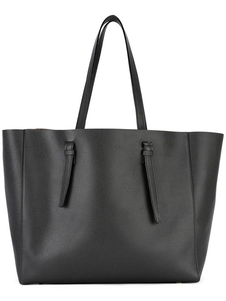 Valextra - Shopper Tote - Women - Calf Leather - One Size, Black, Calf Leather
