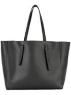 Valextra - Shopper Tote - Women - Calf Leather - One Size, Black, Calf Leather
