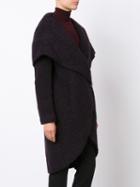 Zac Zac Posen 'camilla' Cocoon Wrap Coat, Women's, Size: Xl, Pink/purple, Cotton/polyester/wool