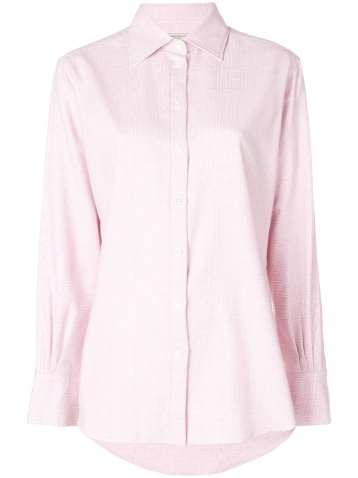 Holland & Holland Oversized Long-sleeve Shirt - Pink & Purple