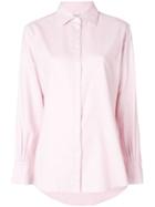 Holland & Holland Oversized Long-sleeve Shirt - Pink & Purple