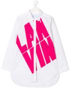 Lanvin Enfant Teen Logo Printed Shirt - White