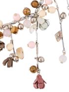 Etro Roses Short Necklace, Women's, Pink/purple, Brass/stone