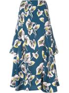 Marni 'amlapura' Print A-line Skirt