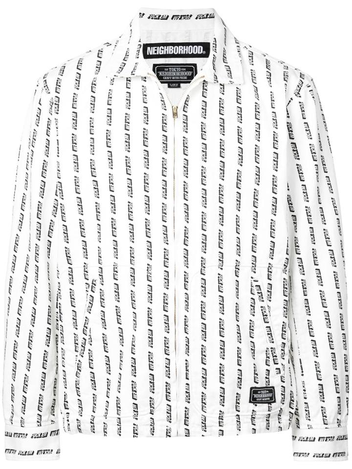 Neighborhood All-over Print Jacket - White
