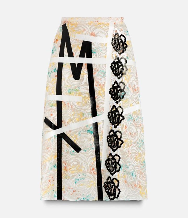 Christopher Kane Lace Embroidered Mini Skirt