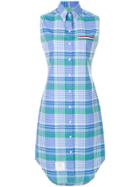 Thom Browne Mid Length Shirt Dress - Blue