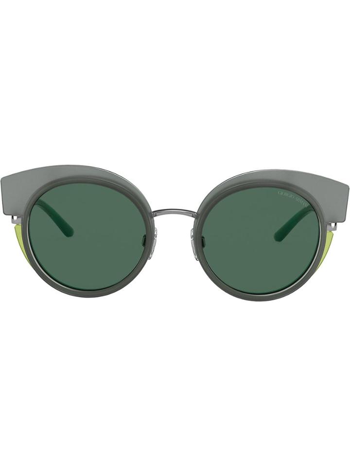 Giorgio Armani Oversized Cat-eye Sunglasses - Metallic