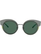 Giorgio Armani Oversized Cat-eye Sunglasses - Metallic
