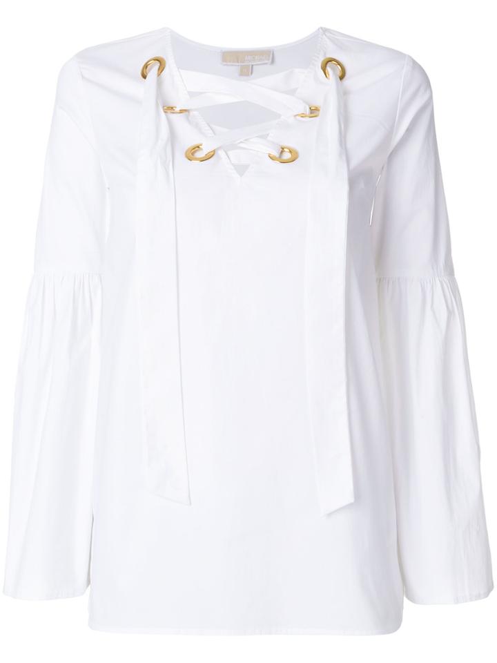 Michael Michael Kors Tie-neck Blouse - White