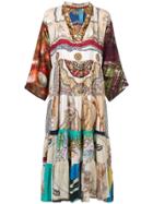 Rianna + Nina Printed V-neck Dress - Multicolour