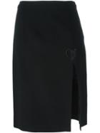 Christopher Kane Macrame Heart Skirt, Women's, Size: 12, Black, Acetate/viscose/polyester/silk