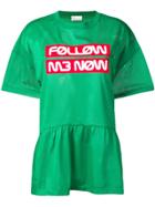 Red Valentino Follow Me Now Mesh Top - Green