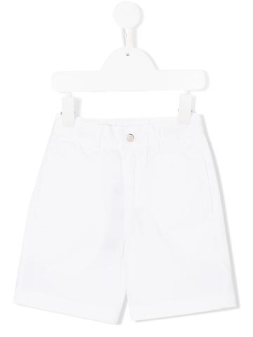 Oscar De La Renta Kids Twill Classic Shorts - White