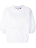 7 For All Mankind Embroidered Logo Sweatshirt - White