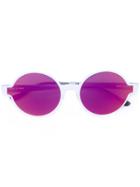 Italia Independent Round Tinted Sunglasses - White