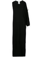 Lost & Found Rooms One Sleeve Long Dress - Black