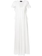 Rochas Short Sleeved Flared Dress - White