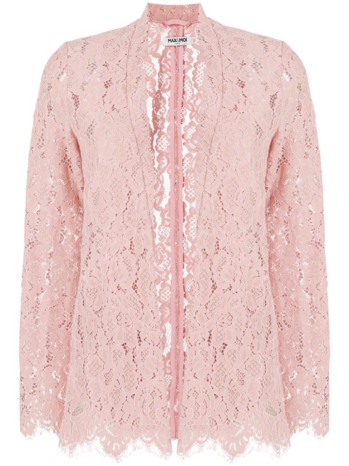 Max & Moi Lace Jacket - Pink & Purple
