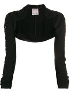 Romeo Gigli X Eggs Fitted Bolero Jacket - Black