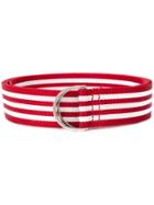 Maison Margiela Striped Belt - Red