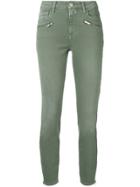 Closed Zip Pocket Skinny Jeans - Green