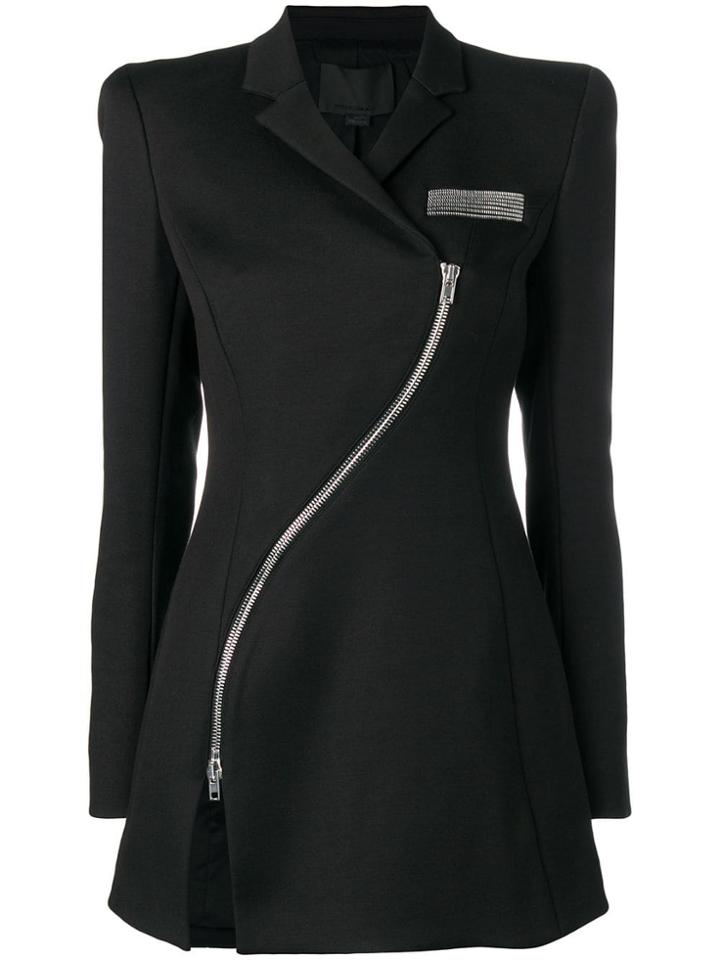Alexander Wang Curved Zip Blazer - Black