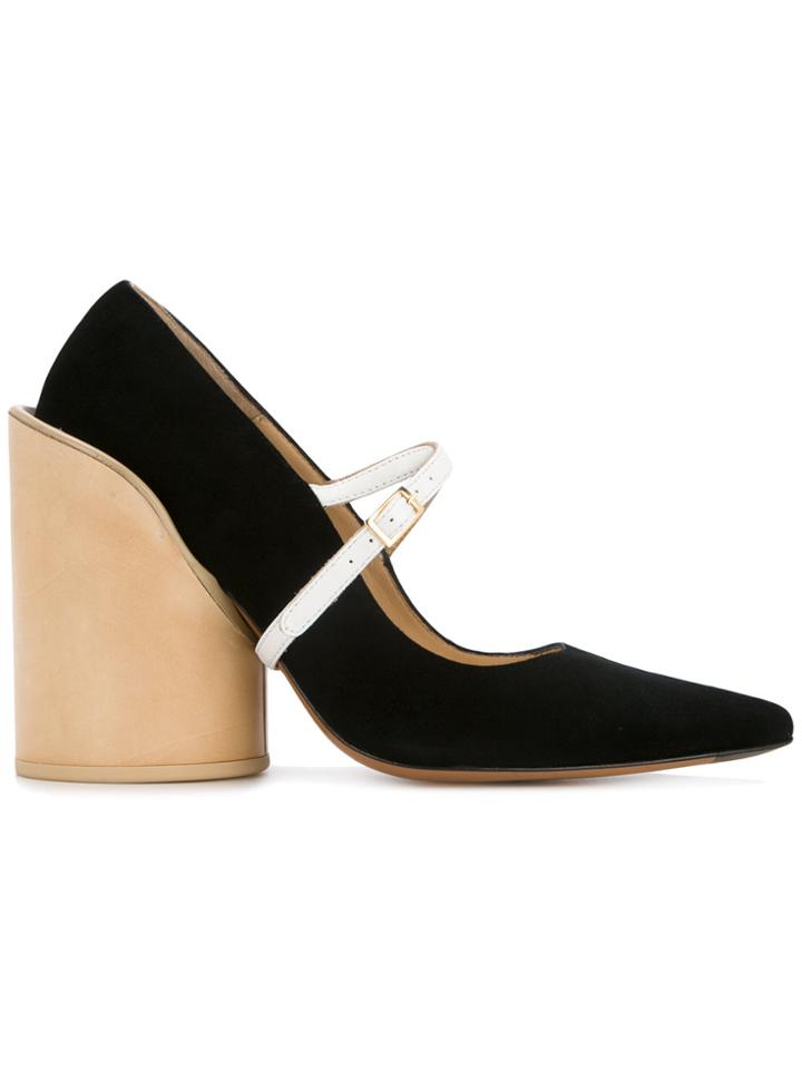 Jacquemus Geometric Block Heel Pumps - Black