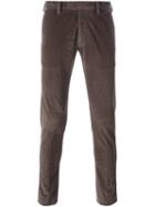 Pt01 Skinny Fit Cord Trousers, Men's, Size: 44, Brown, Cotton/spandex/elastane