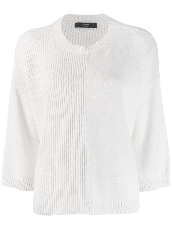 Max Mara Dolman Knit Jumper - White