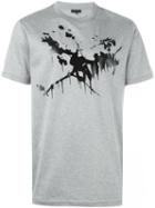 Lanvin Printed T-shirt, Men's, Size: L, Grey, Cotton