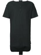 Alchemy Half-button T-shirt, Men's, Size: Large, Black, Cotton/spandex/elastane