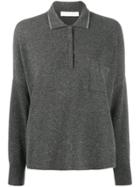 Fabiana Filippi Oversized Knit Polo Shirt - Grey