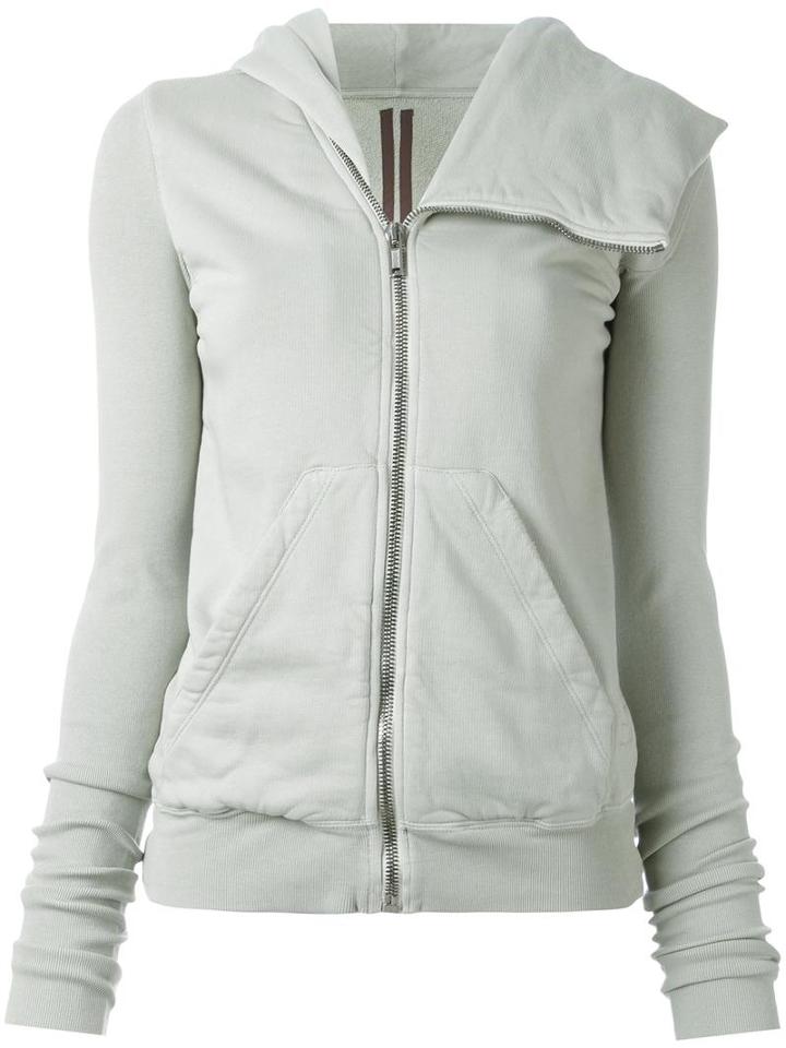 Rick Owens Drkshdw Draped Hoodie, Women's, Size: Small, Grey, Cotton