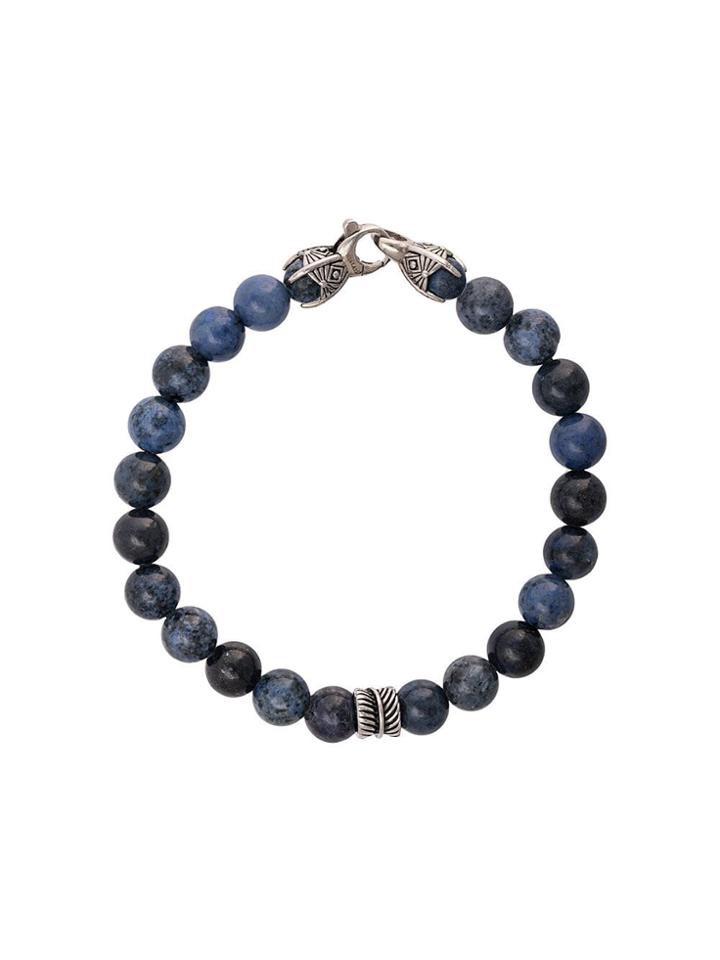 Nialaya Jewelry Round Bead Bracelet - Blue