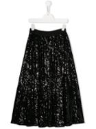 John Richmond Junior Teen Embellished Midi Skirt - Black