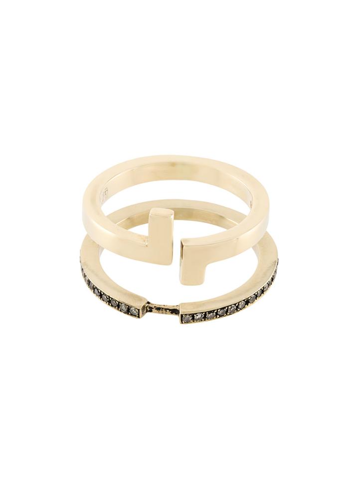 Polina Sapouna Ellis Antithesis Ring - Metallic