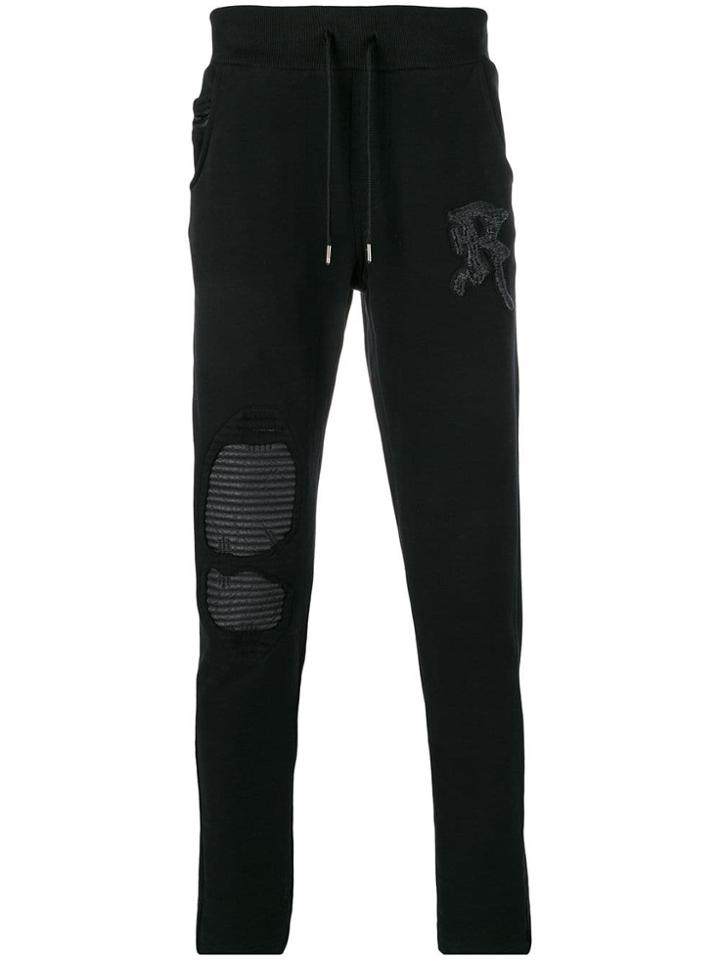 Rh45 Drawstring Waist Track Pants - Black