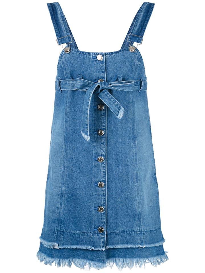 Sjyp Denim Overall Dress - Blue